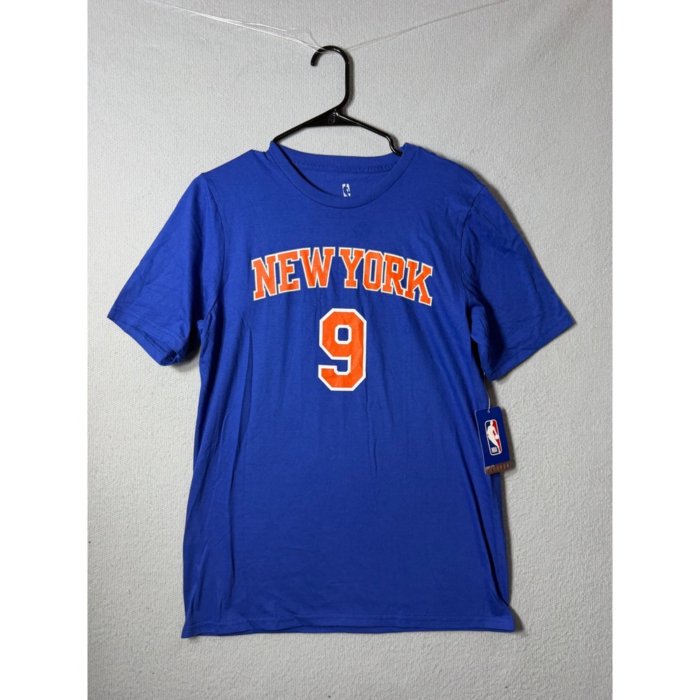 NBA New York Knicks RJ Barrett 9 Blue Graphic T-Shirt Youth XL 18-20 NEW